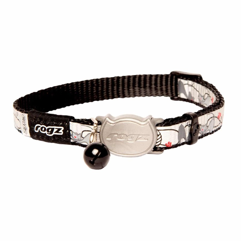 Rogz Reflectocat Cat Collar Black Cat – Small