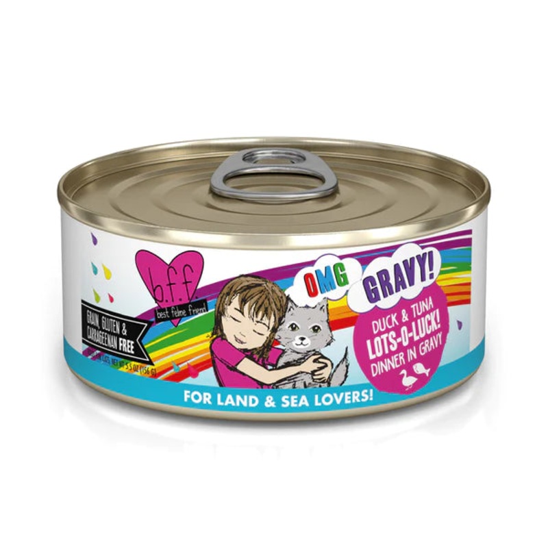 Weruva BFF OMG Tuna & Duck Lots-O-Luck! Cat Food Individual 156g