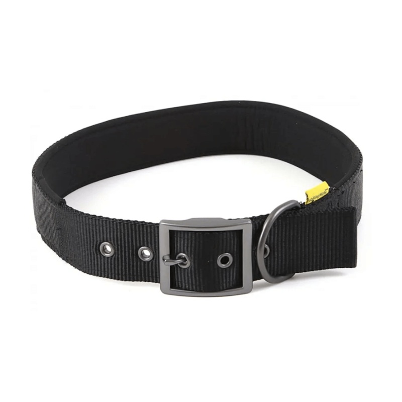 Animate – Walking Soft Padded Nylon Dog Collar  Black (XS, M, L) X-Small