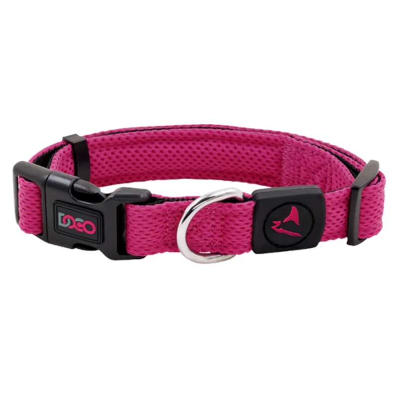 DOCO Puffy Air Collar Large-3.2 x 45-66cm-Rasberry Pink
