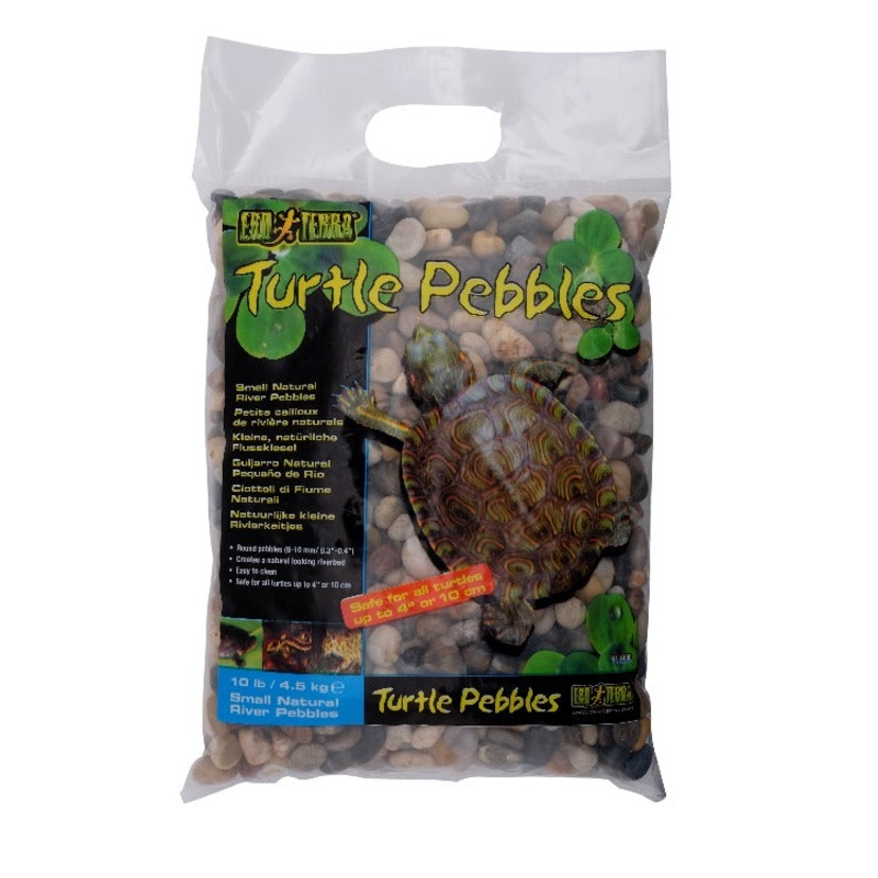Exo Terra Turtle Pebbles Aquatic Substrate 10 lb 10 lb Small Pebble
