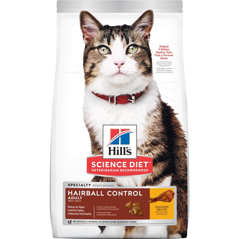 Hill’s Science Diet Adult Hairball Control cat food 3.5-lb