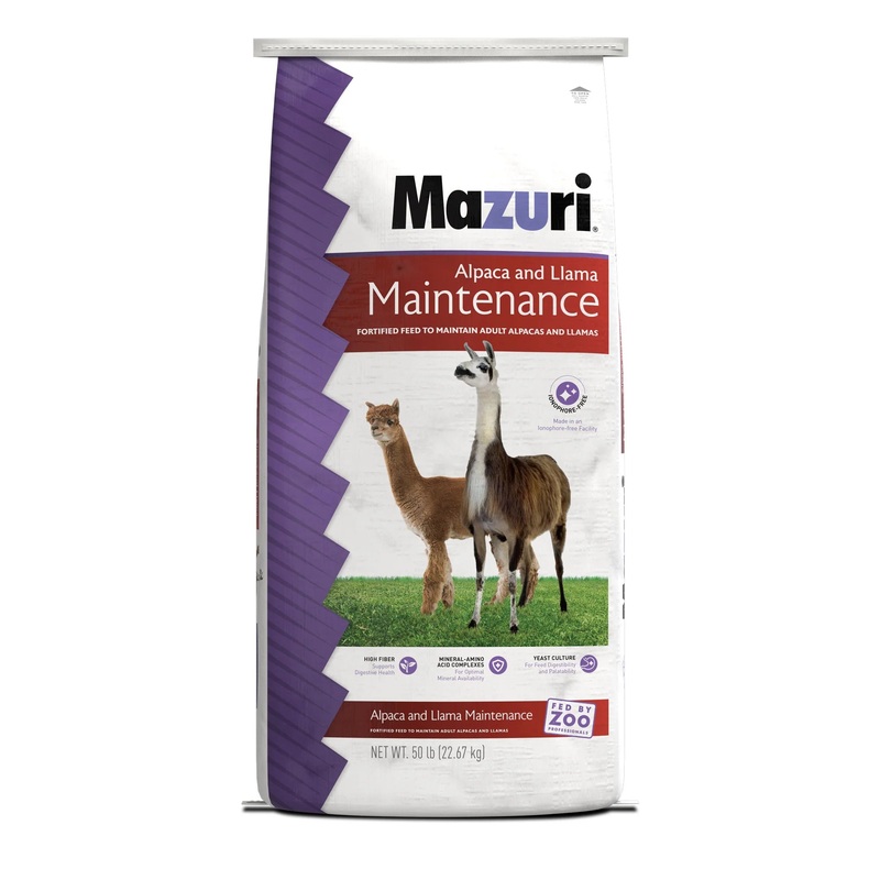 Mazuri Alpaca & Llama Maintenance Diet – 50lb