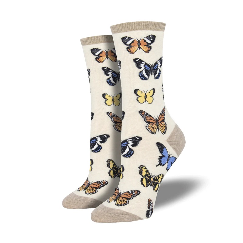 Socksmith Majestic Butterflies – Cotton Crew Sock