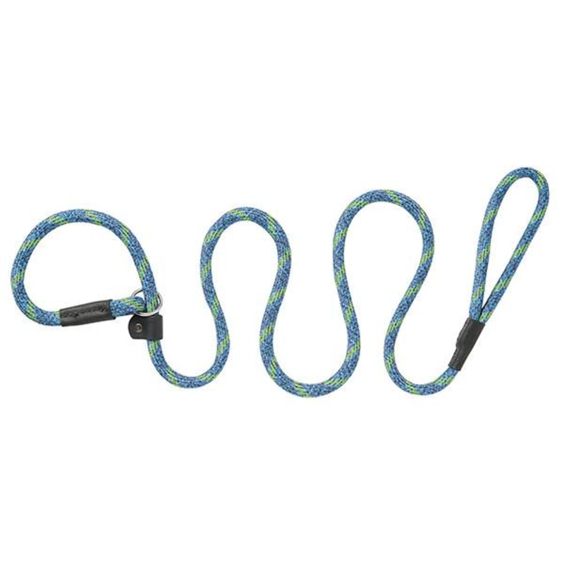 Terrain Dog Rope Slip Lead 1/2″ x 6′ / Black