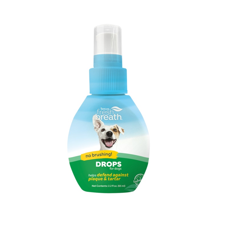 TropiClean Fresh Breath Oral Care Drops for Dogs – Dog Breath Freshener 2 oz.