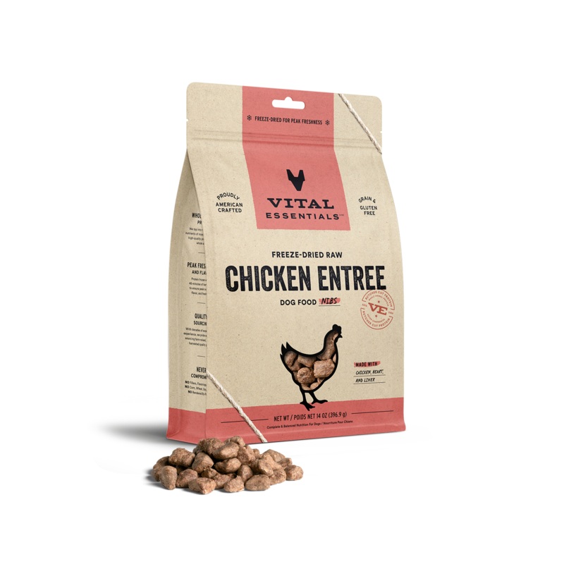 Vital Essentials Freeze-Dried Raw Chicken Entre Nibs Dog Food