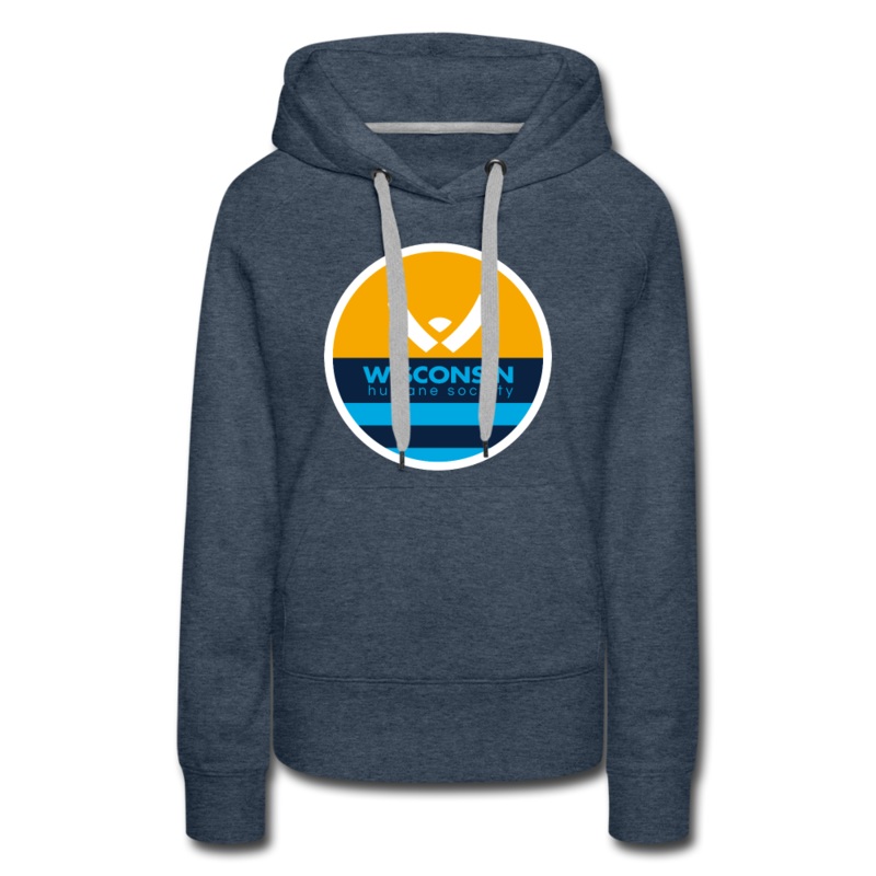 WHS x MKE Flag Contoured Premium Hoodie heather denim S