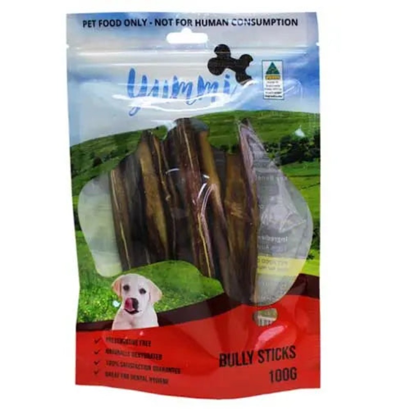 Yummi Bully Stick Dog Treat 100g