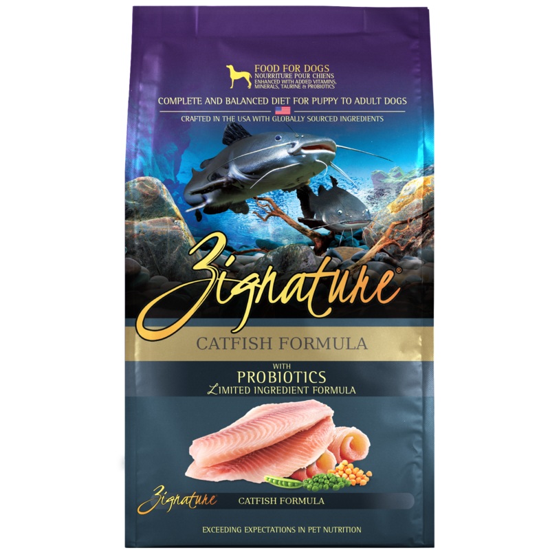 Zignature Catfish Formula Dry Dog Food, 4lb 4lb