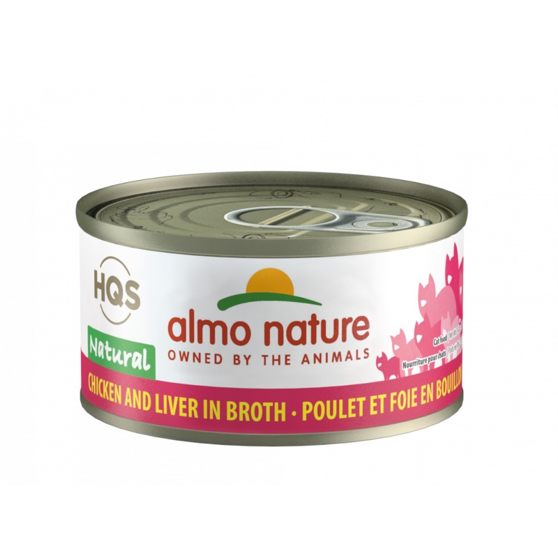 Almo Nature HQS Natural Cat Grain Free Chicken Liver Canned Cat Food
