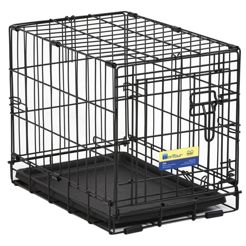 Midwest Contour Single-Door Folding Dog Crates 30 W x 33 H x 48 L