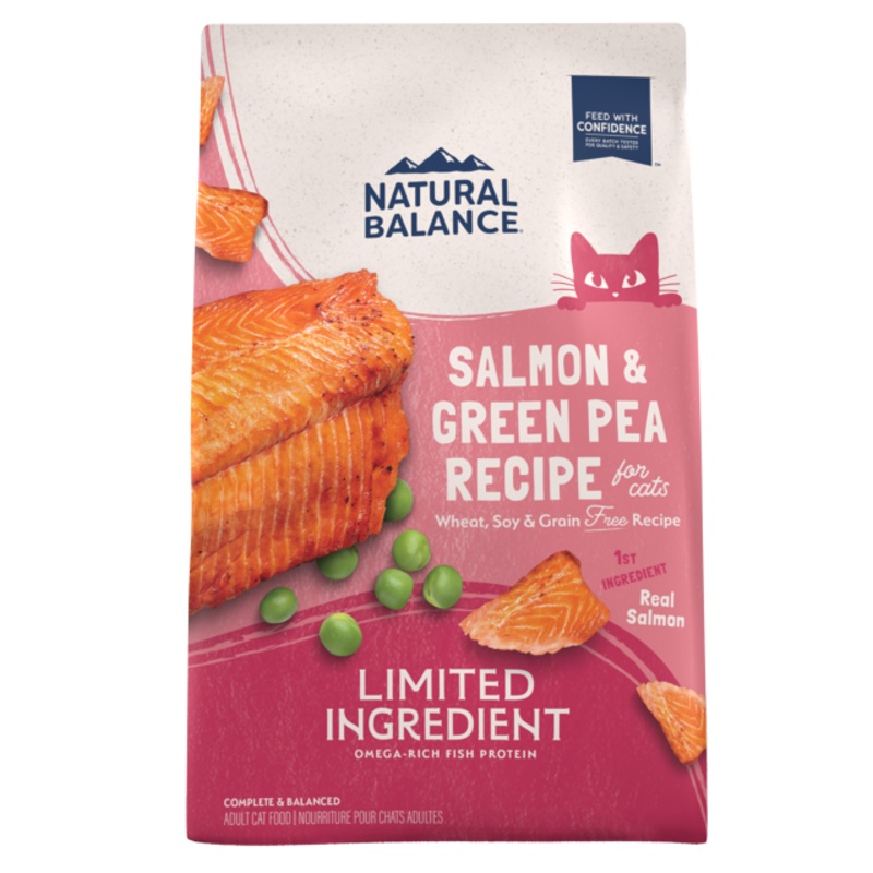 Natural Balance Limited Ingredient Grain Free Salmon & Green Pea Recipe Cat Food 5 Lb