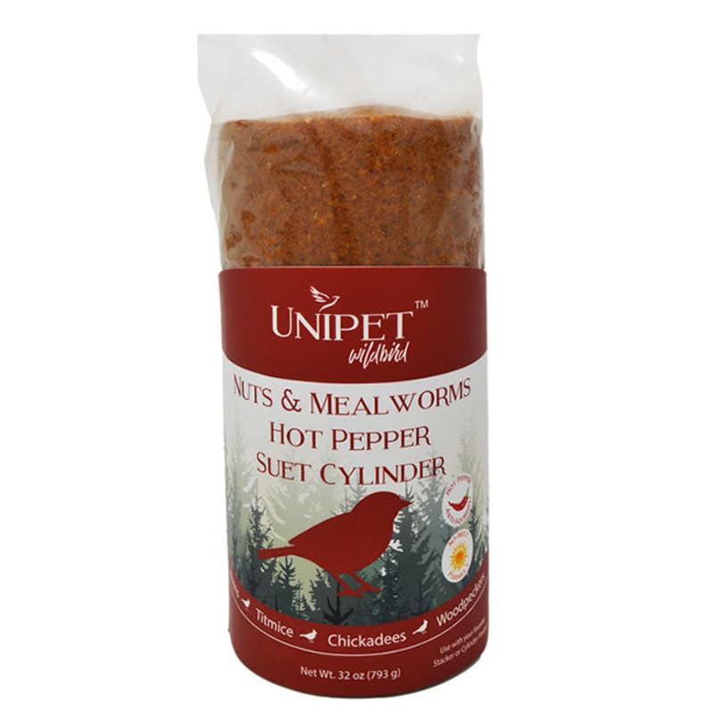 Nuts & Mealworms No-Melt Hot Pepper Cylinder, Set of 3