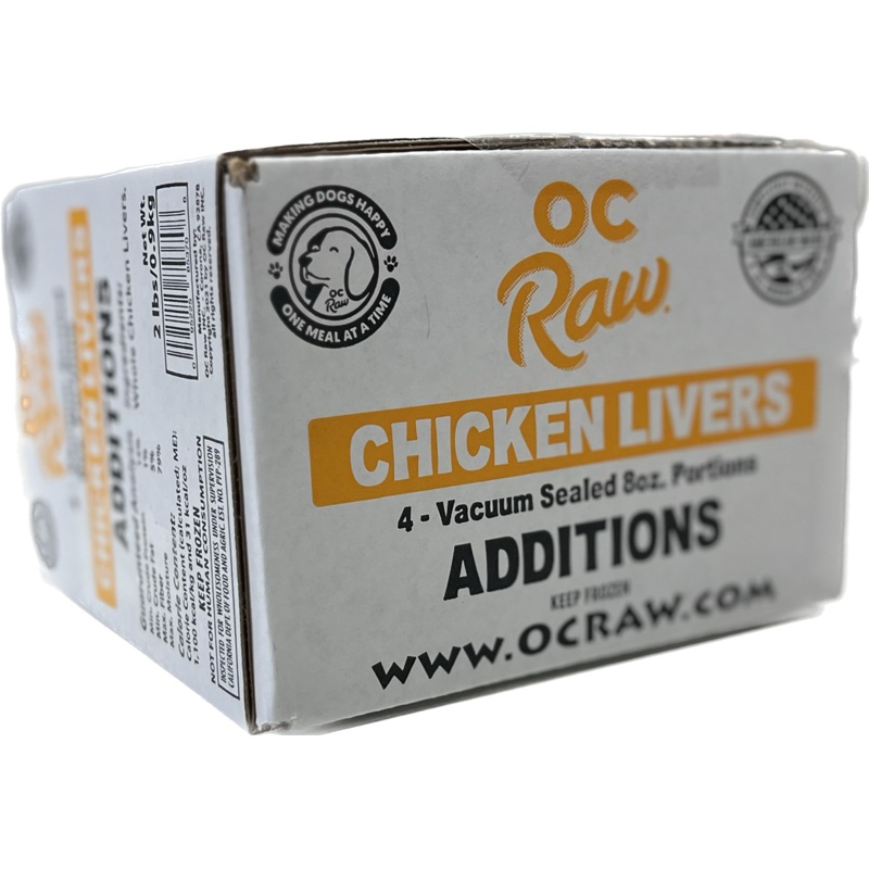 OC Raw Dog Chicken Livers Additions 2 LB