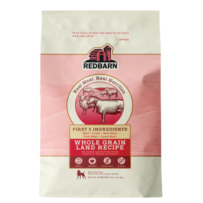 Redbarn Whole Grain Land Recipe Dog Food 4 Lbs