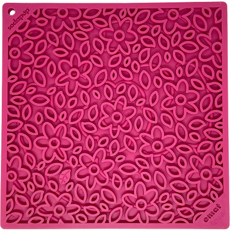 SodaPup Flower Power Design eMat Enrichment Lick Mat