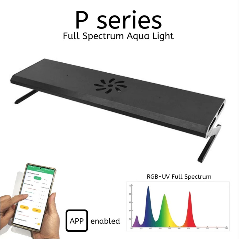 WEEK AQUA P Series (Professional) 60cm (90W / 100 + 10 LEDS) No Shade