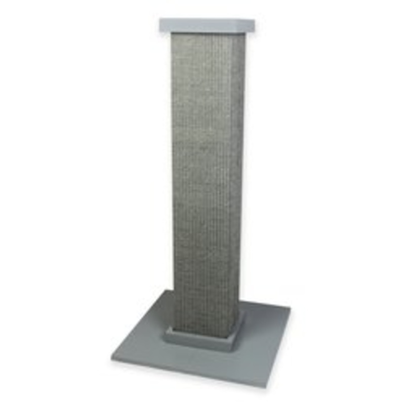 SmartCat Ultimate Scratch Post – Super Durable 32″ Woven Sisal Scratcher Grey