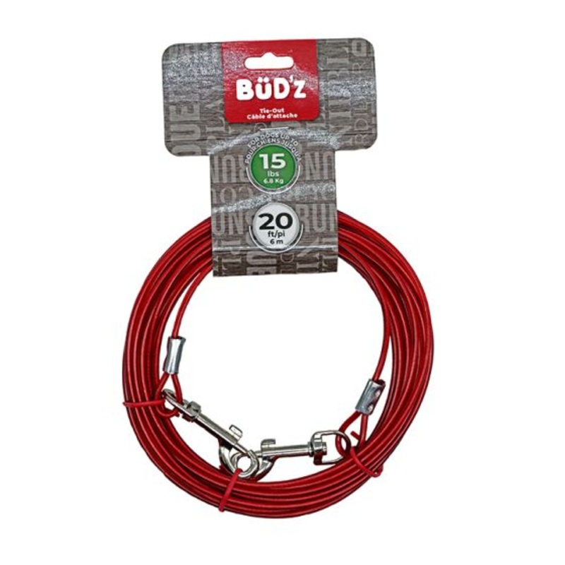 Tie Out Cable (15lbs, 20ft) | Bud’Z
