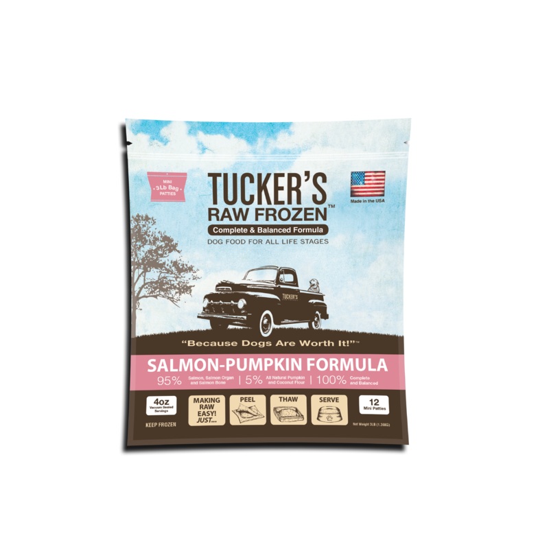 Tucker’s Salmon-Pumpkin Raw Frozen Dog Food 3-lb