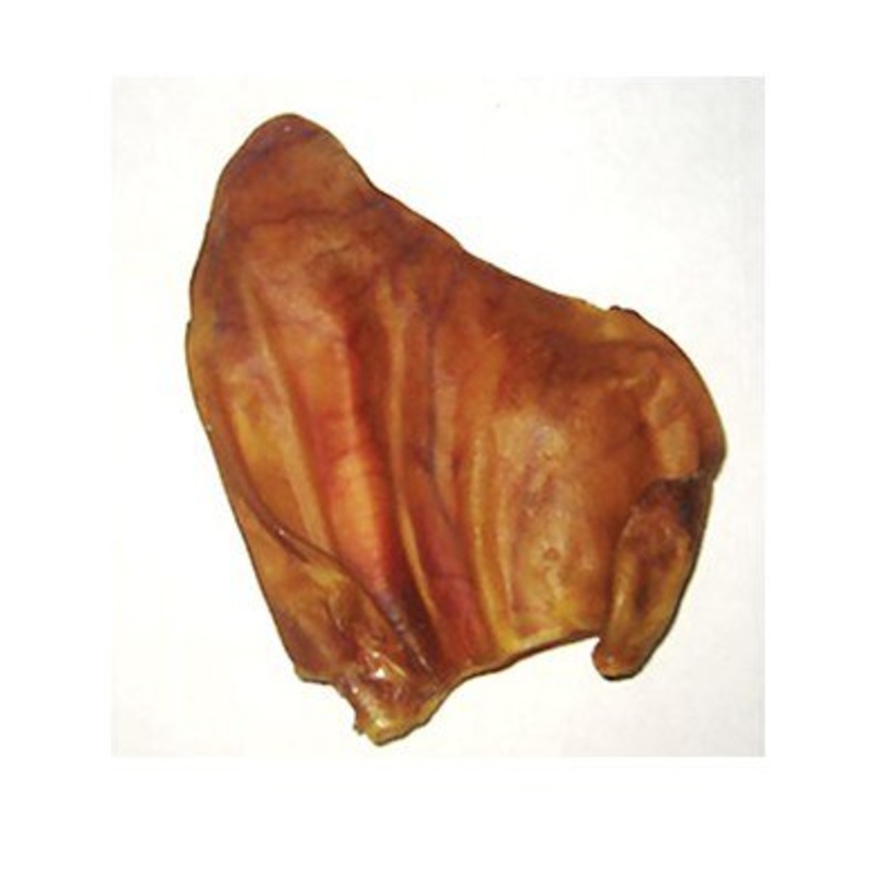100% Natural Pig Ears Dog Treats Single
