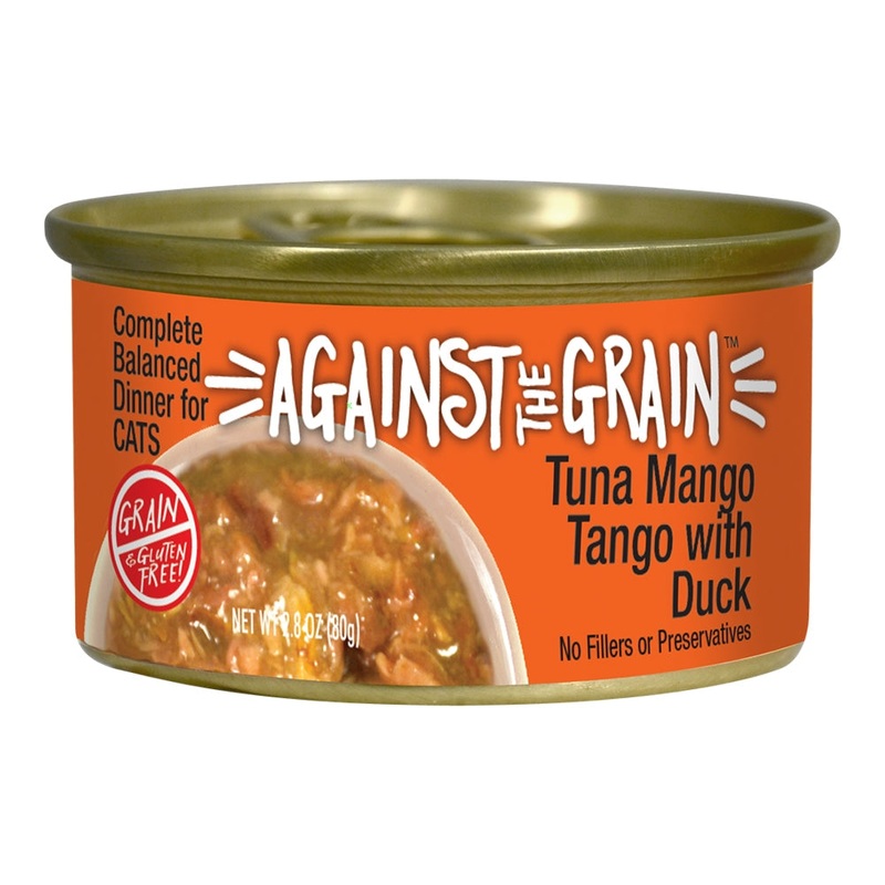 Against The Grain Tuna Mango Tango with Duck Cat Food 2.8 oz