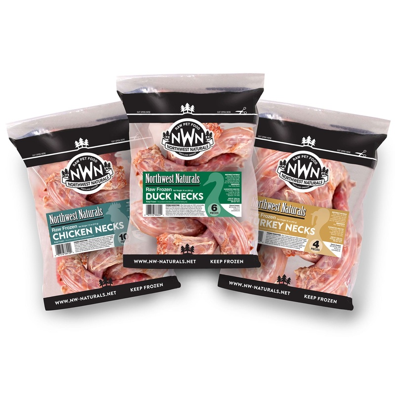 Northwest Naturals Raw Frozen Necks Duck Necks, 6 Count