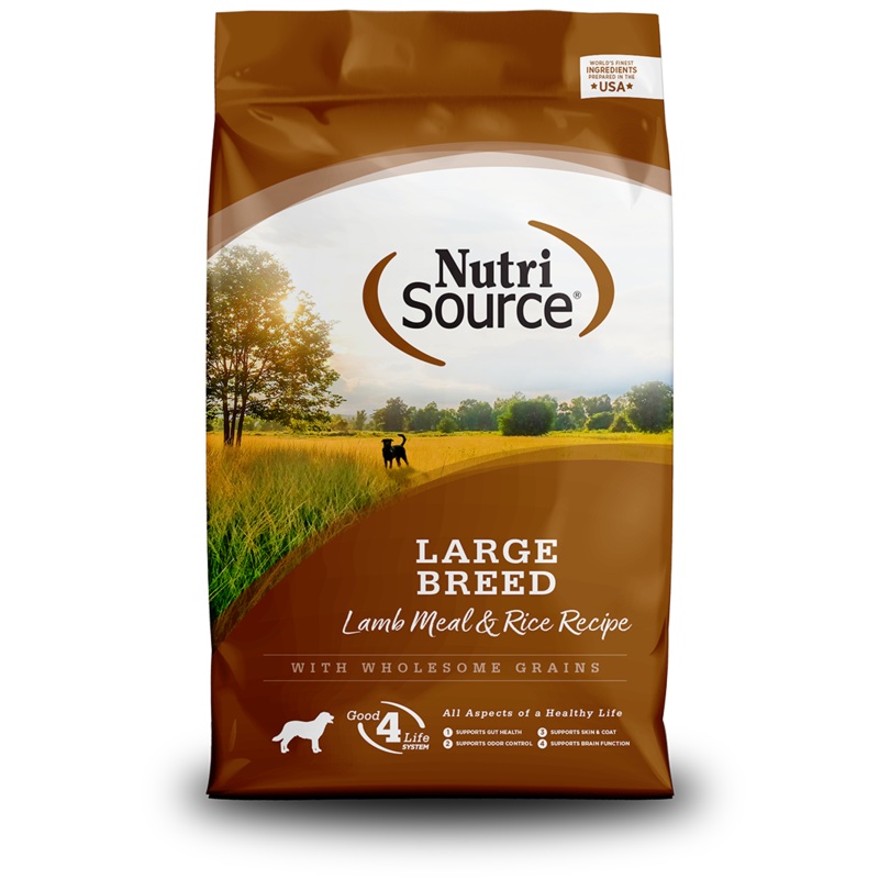 NutriSource Large Breed Lamb & Rice Recipe Dry Dog Food 26 Lb