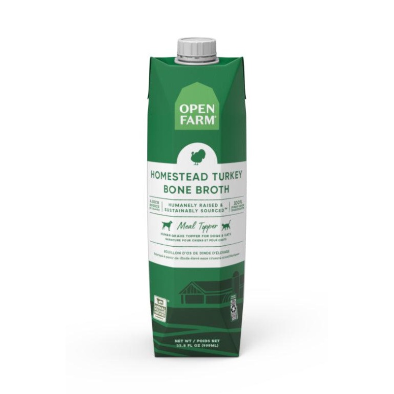 Open Farm Homestead Turkey Bone Broth Topper 12 oz