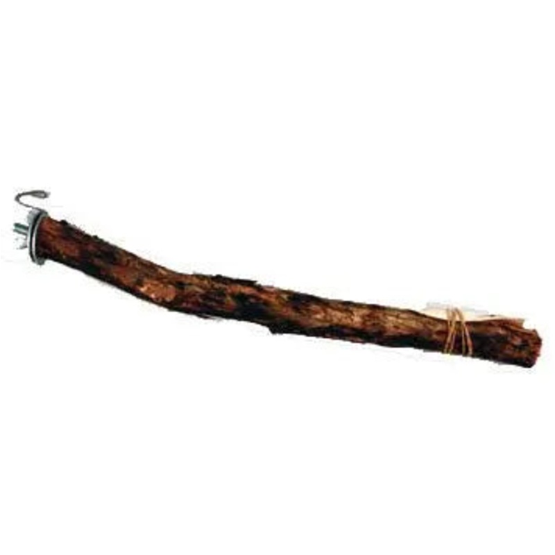 Wooden Bird Perch with Screw 20cm