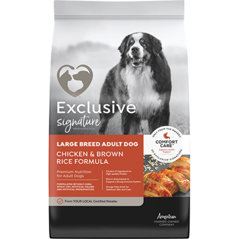 Exclusive Signature Large Breed Adult Dog Chicken & Brown Rice Formula Dog Food