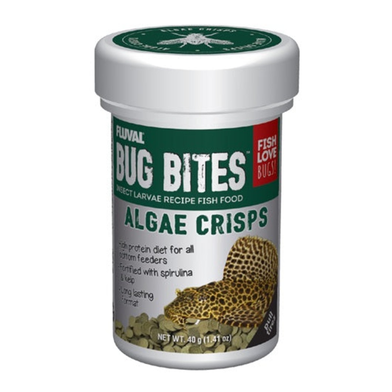 Fluval Bug Bites Algae Crisps – 40 g (1.41 oz) 40g