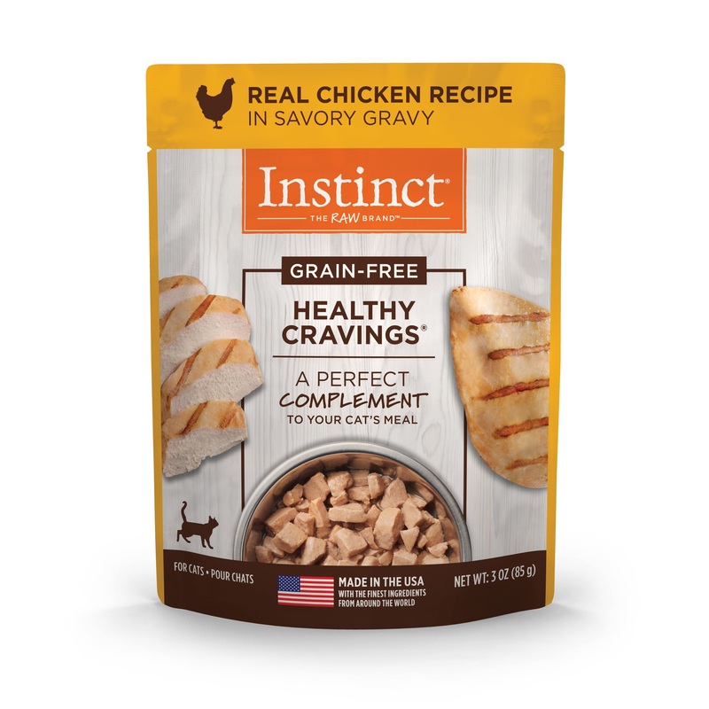 Instinct Healthy Cravings Chicken Wet Cat Food Topper, 85 g. Pouch Single 85g