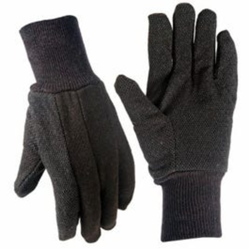 Jersey Work Gloves, Brown, Men’s L