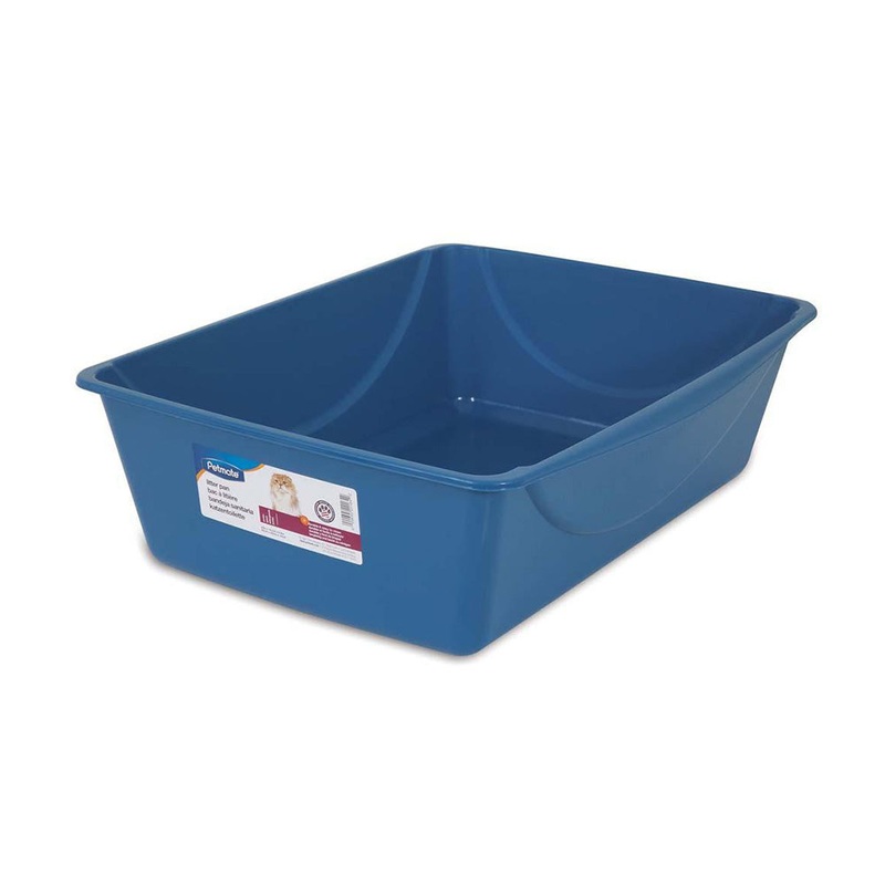 Petmate Basic Litter Pan Mouse Gray Color Large