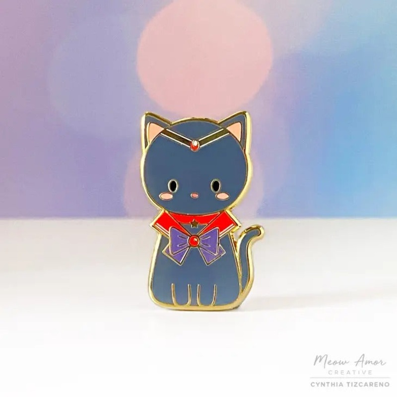 Sailor Moon Cat Hard Enamel Pin Sailor Mars
