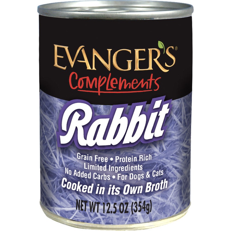 Evangers Grain Free Rabbit  Canned Dog and Cat Food