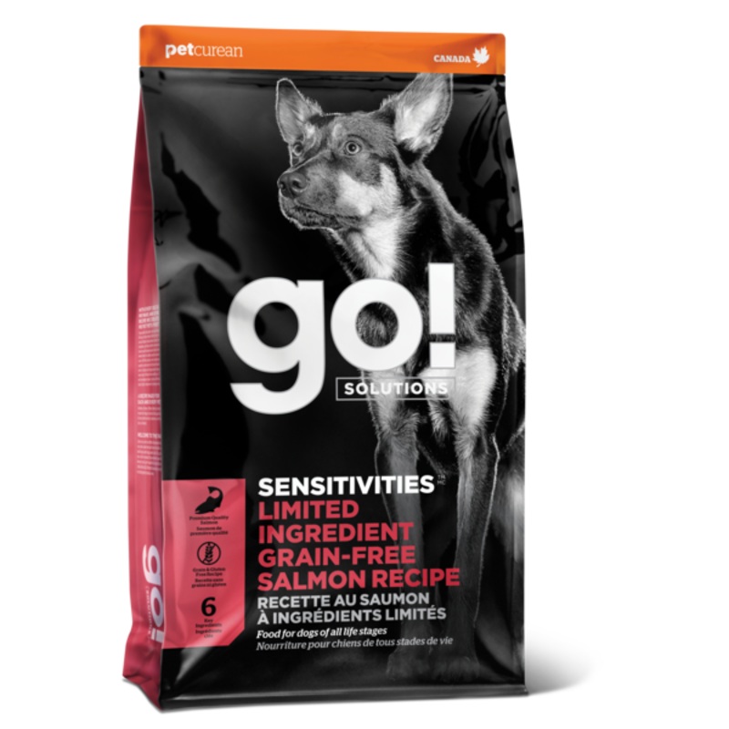 GO! SENSITIVITIES Small Bites Limited Ingredient Grain Free Salmon Recipe for Dogs 3.5 lb