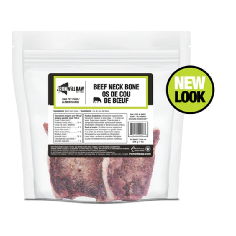 Iron Will Raw Beef Neck Bone 1lb