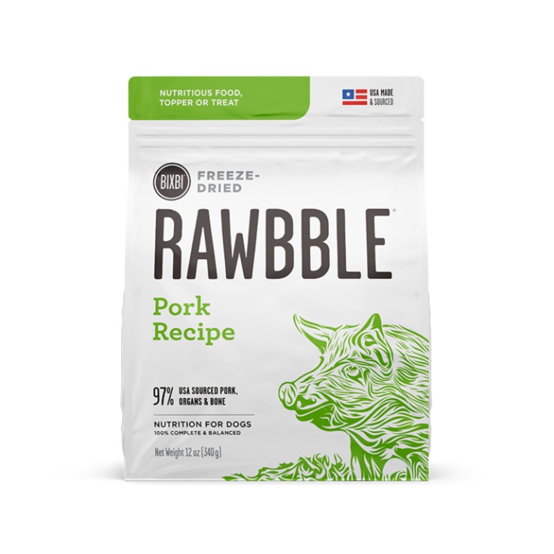 Bixbi Rawbble Pork 737g Freeze Dried Dog Food