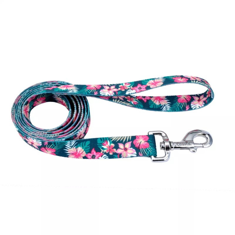 Coastal Pet Styles Dog Leash Hunter Tropical Flower Large – 1″ x 6′