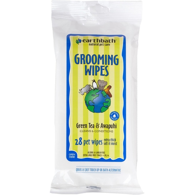 EARTHBATH GROOMING WIPES 28 COUNT VANILLA/ALMOND