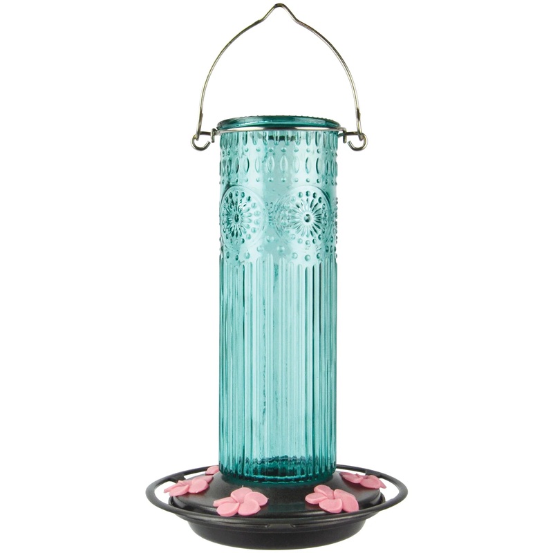 Nature’s Way Antique Glass Gravity Hummingbird Feeder