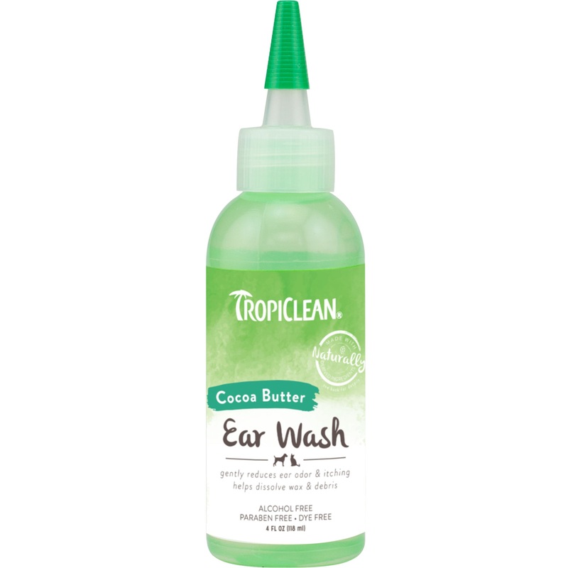 TropiClean Alcohol Free Ear Wash for Pets, 4oz 4oz