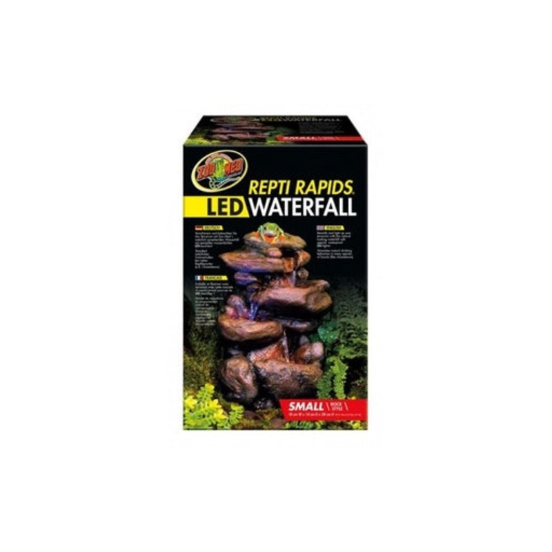 Zoo Med Small Rock Waterfall W/LED 7.25″W x 5.5″D x 11″H