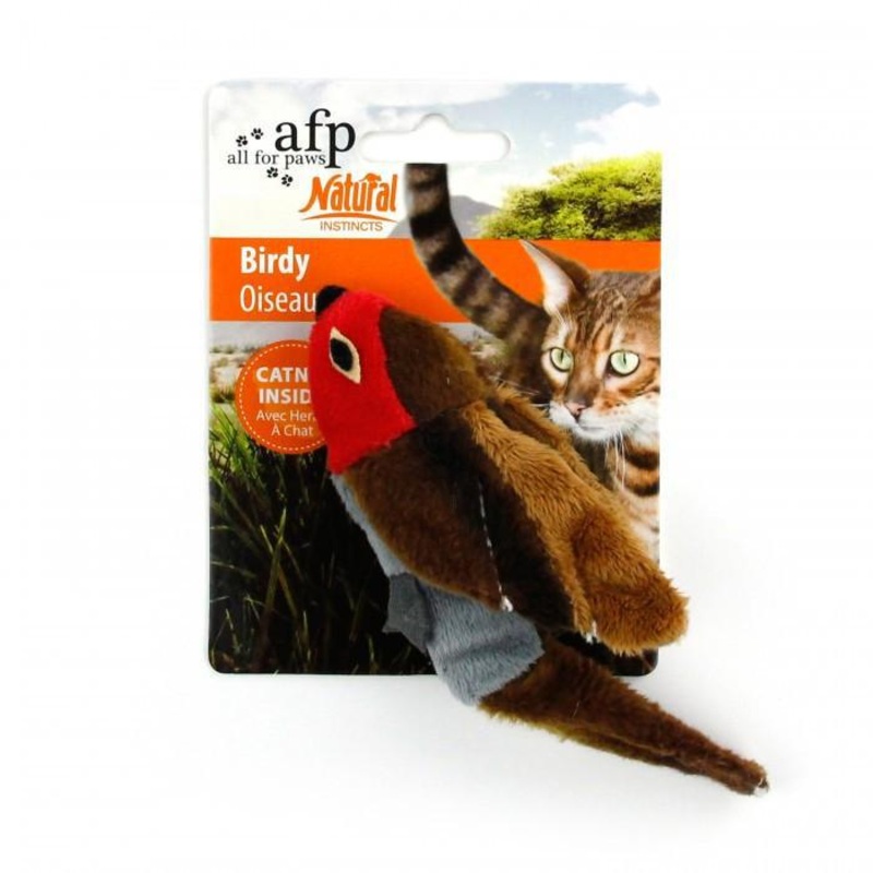 All For Paws Natural Instincts Birdy Cat Toy – Infused with Catnip