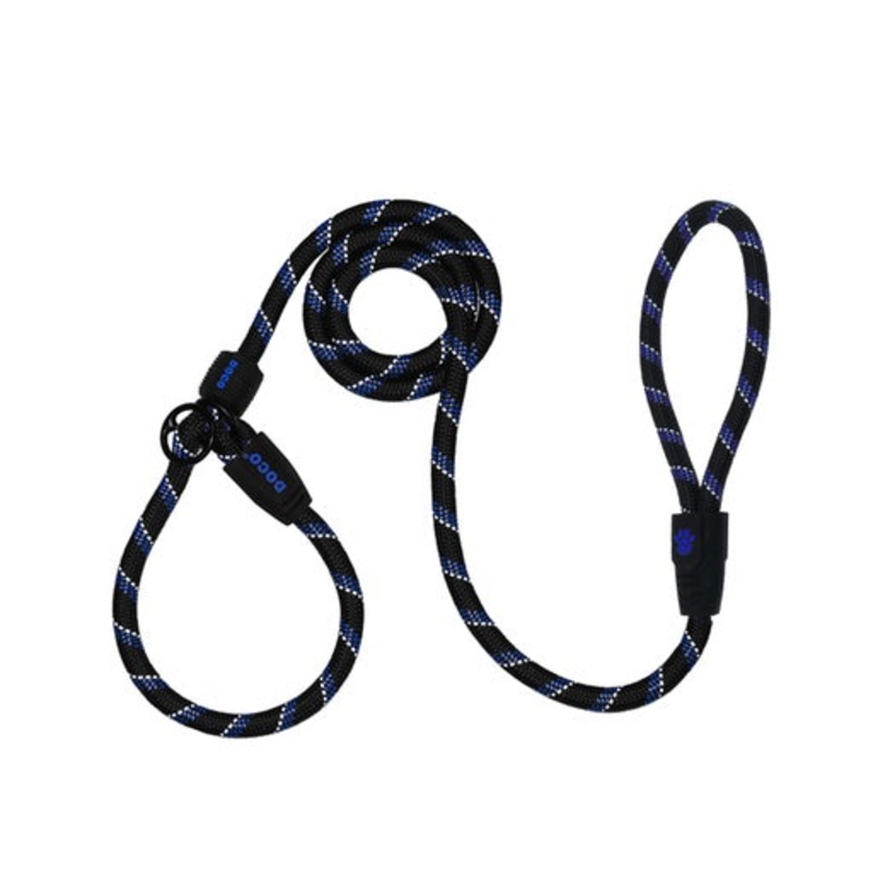 DOCO Reflective Rope – Slip On Collar Leash 5ft L 13mm x 150cm+30cm (DCROPE0055060L)Blue