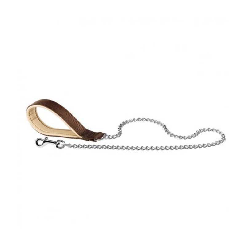 Ferplast Daytona GM Chrome Leash[Color – Brown, Dimension – 25mm x L 100cm]