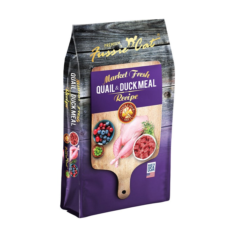 Fussie Cat Grain Free Quail & Duck Meal Cat Food 2 Lbs